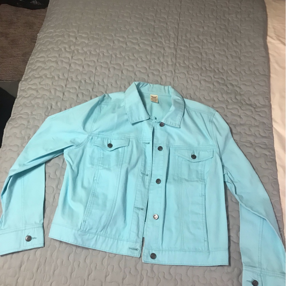 Faded Glory “Jean” Jacket, Robin’s Egg Blue